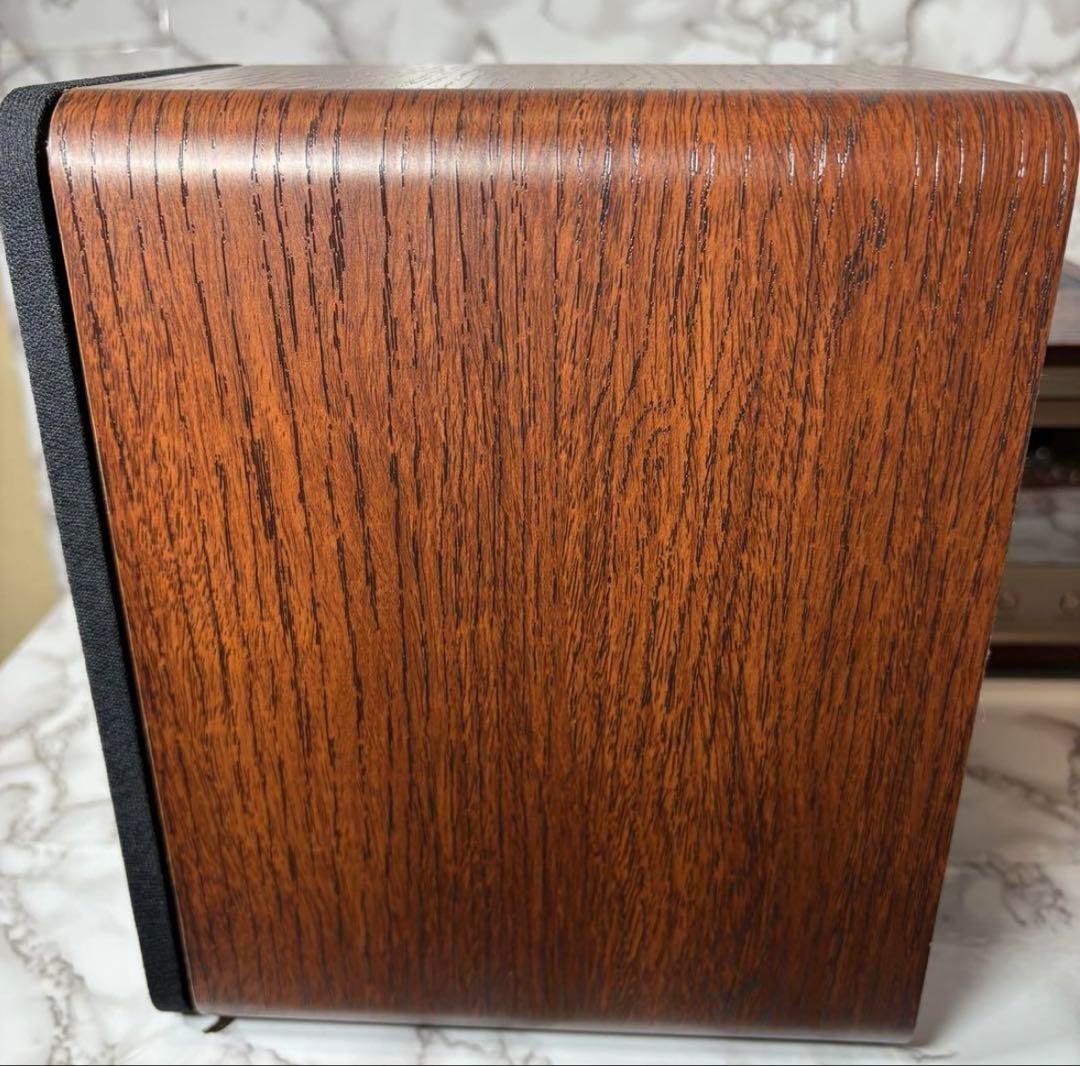 美品　SMC-300BT 真空管ハイブリッドアンプ搭載 ステレオ　木目　ブラウン