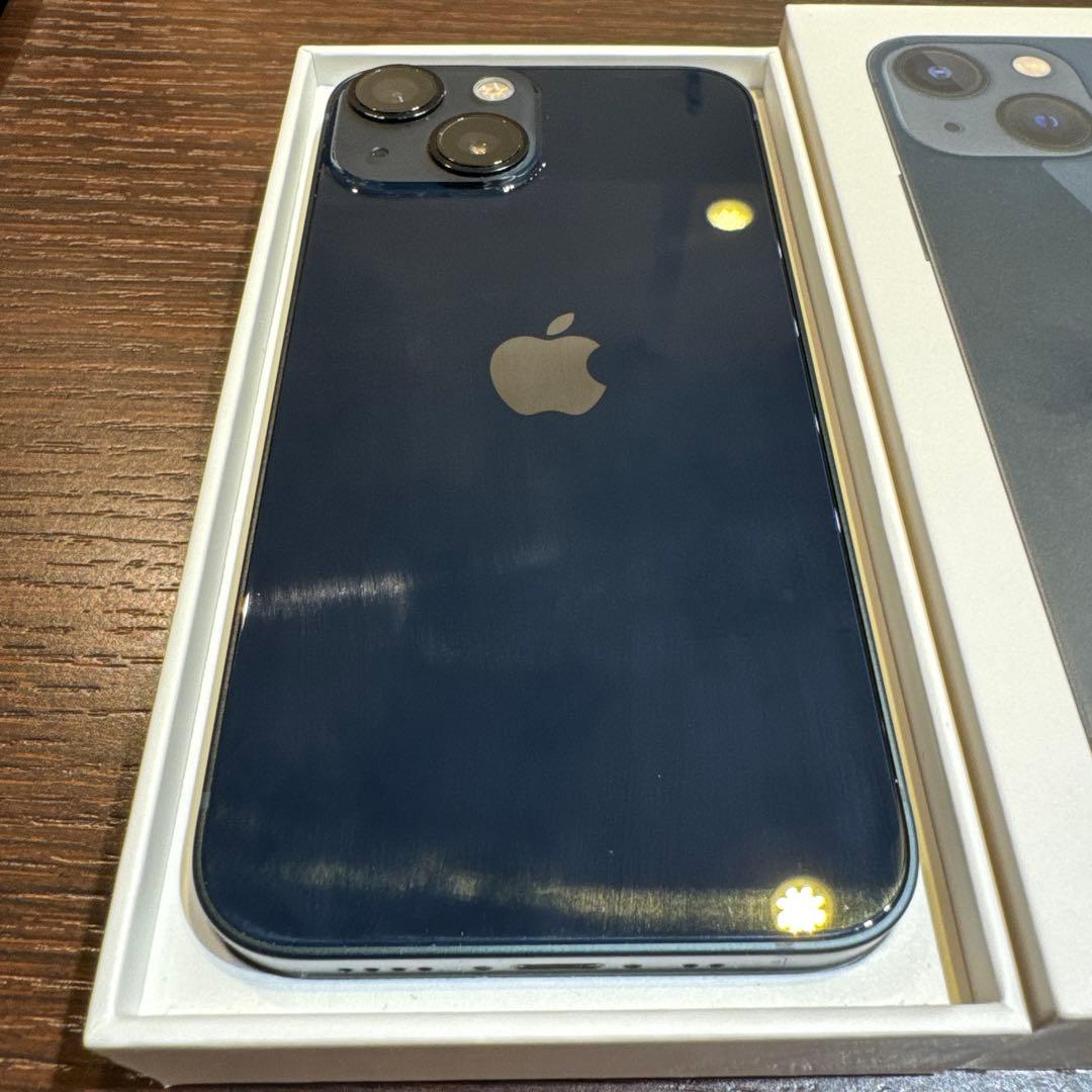 iPhone13miniミッドナイト　バッテリー最大容量80% 128GB