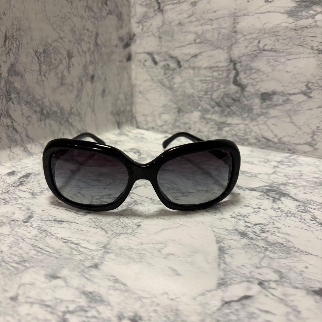 【F-fox8】CHANEL ブラック サングラス リボンモチーフ