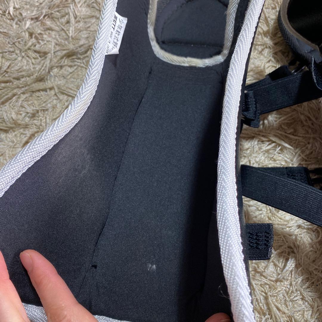 ゼット 野球 少年 軟式 キャッチャー防具 4点セット ブラック/シルバー B…