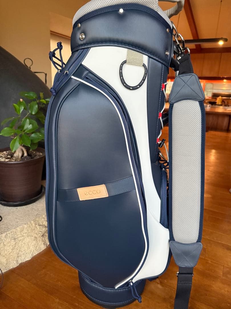 ecco キャディバッグ ネイビー/ホワイト