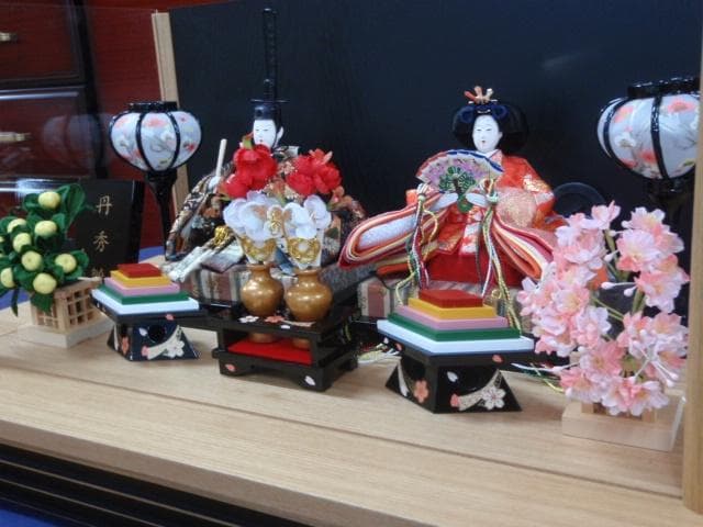 さらに値下！●保管新品 激安♪６１巾 アクリルケース入り ひな人形 雛飾り●