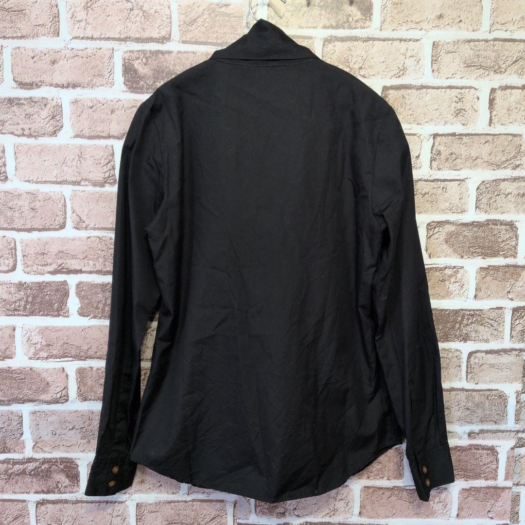 Vivienne Westwood　ボウタイ　リボン　長袖シャツ　オーヴ刺繍　黒