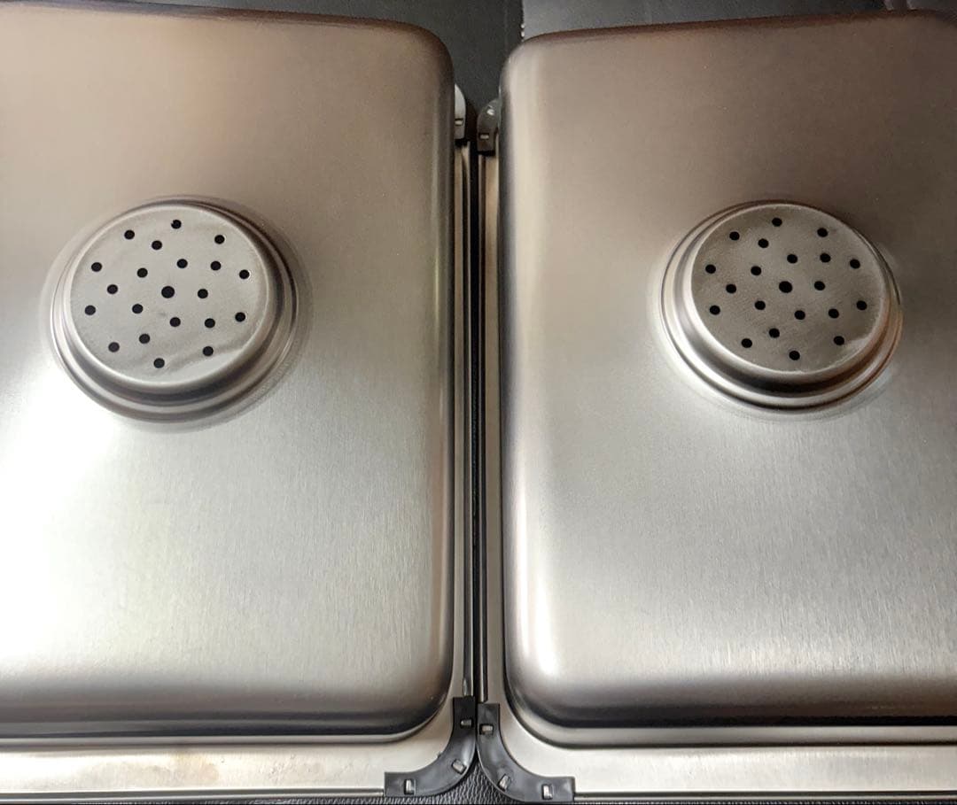 【2個セット】 ネイチャーハイク ステンレス製キャンプ用シンク