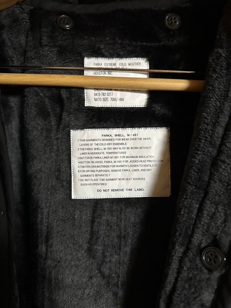 HOUSTON ヒューストン 5409M 米軍 M-51パーカ モッズコート