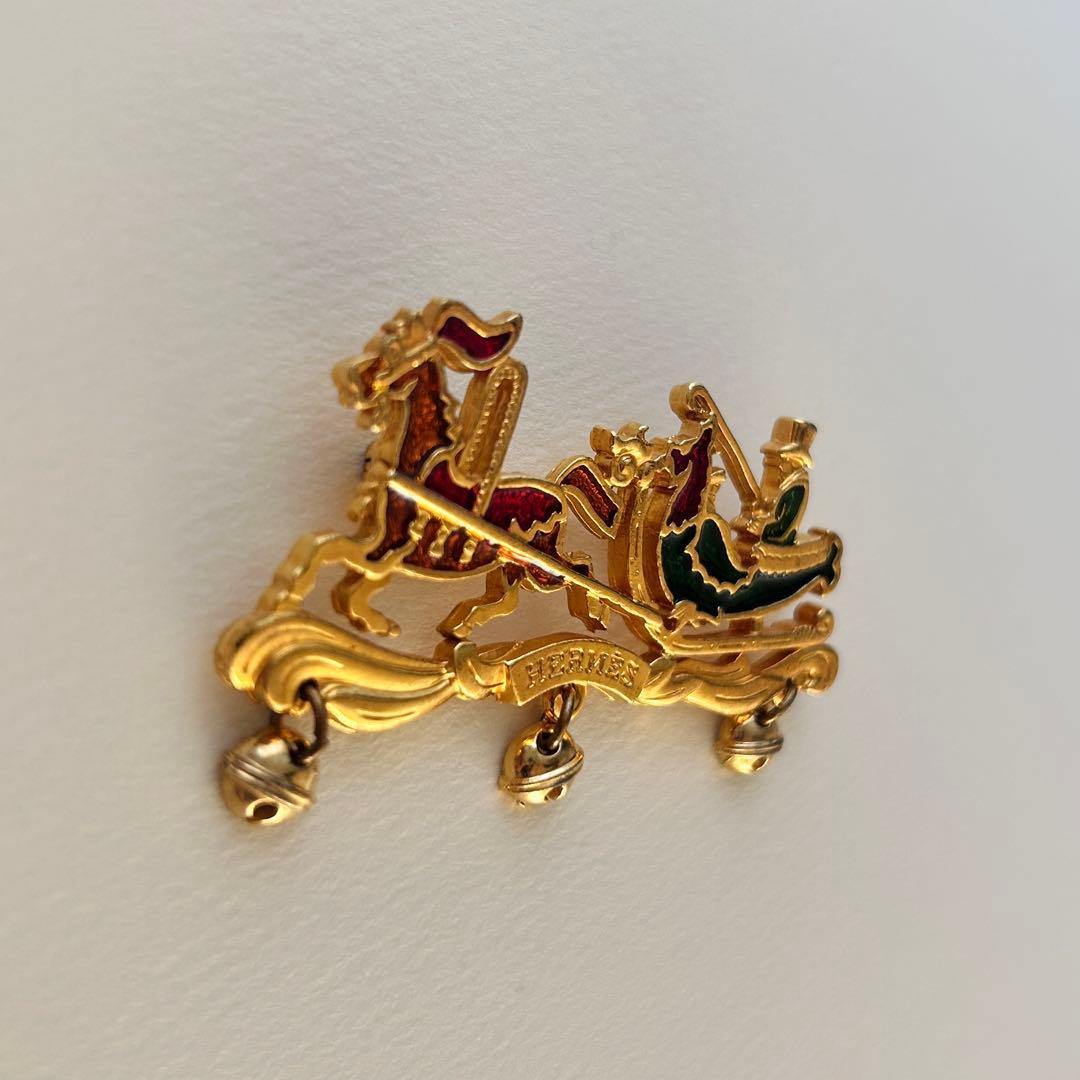 エルメス　クリスマス ブローチ