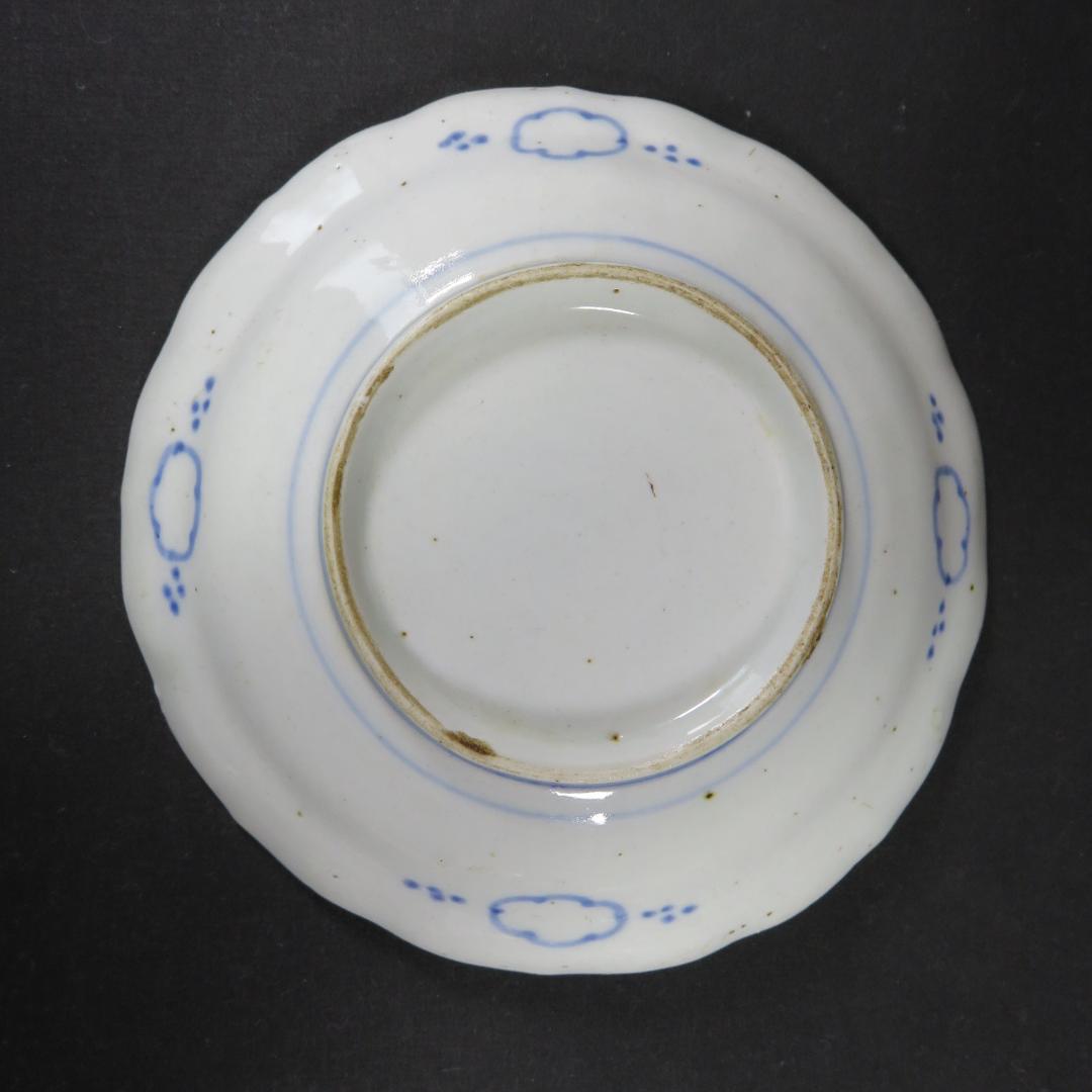 色絵皿 古伊万里 江戸 色絵付 鳳凰 雲 草文様 3枚 まとめ