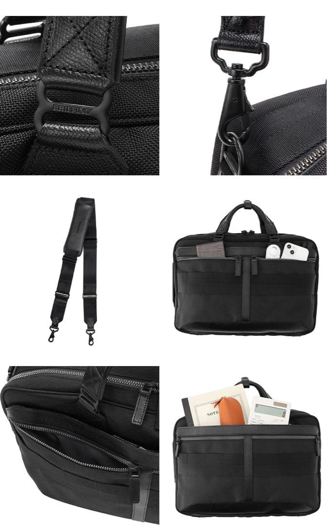 ３Way BRIEFING フュージョン BRM191B17ブラック