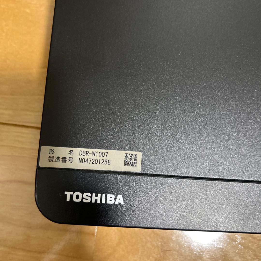 レグザ　TOSHIBA ブルーレイレコーダー DBR-W1007