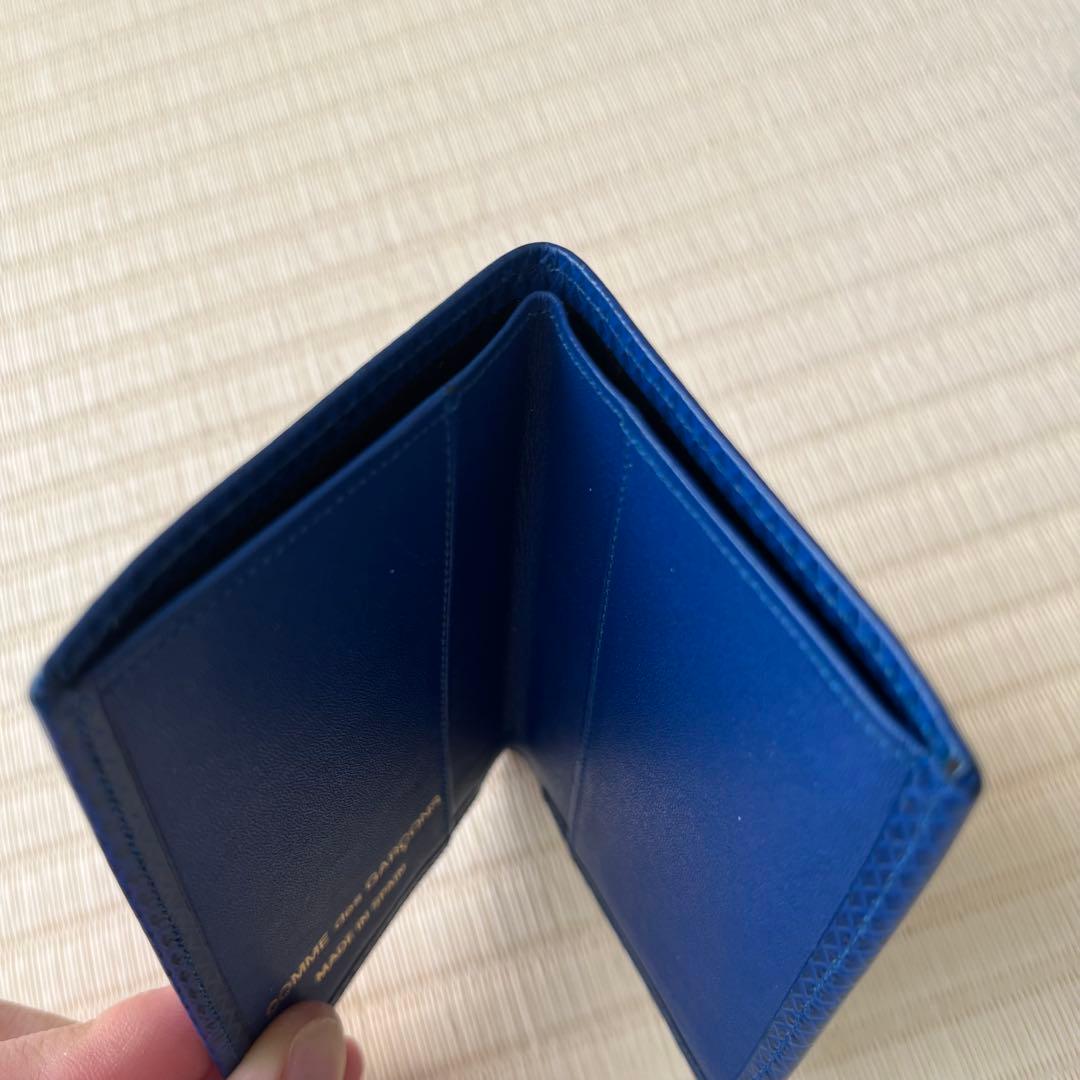 【極美品】COMME des GARCONS 名刺入れ ブルー　送料無料