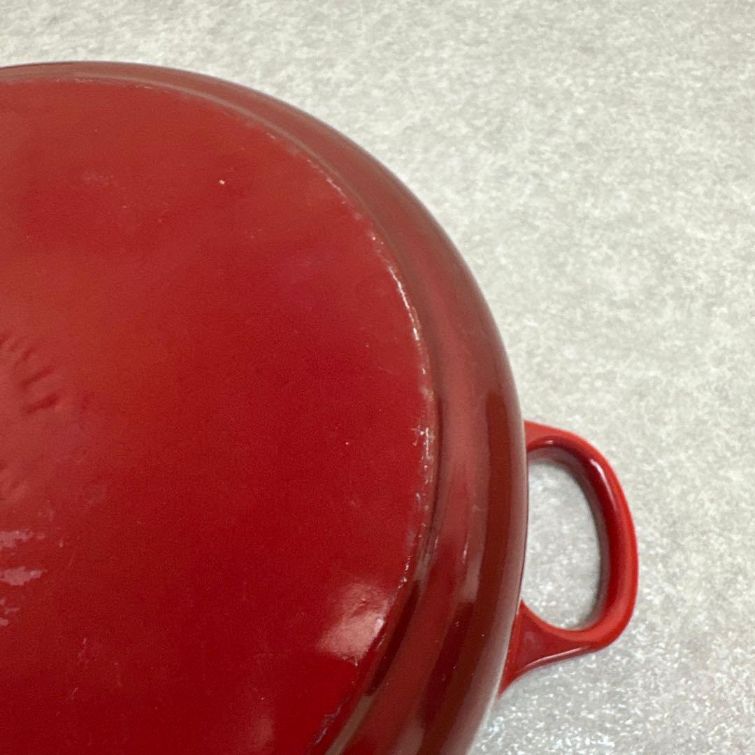 LE CREUSET ルクルーゼ ココット ロンド チェリーレッド 22cm