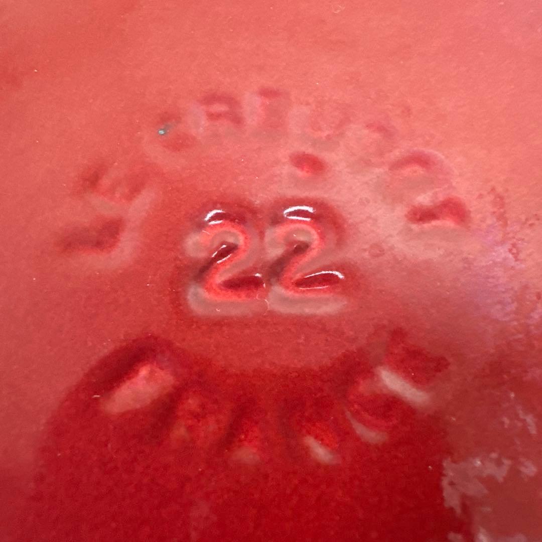 LE CREUSET ルクルーゼ ココット ロンド チェリーレッド 22cm