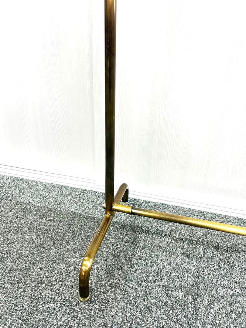 【超美品】 ハンガーラック アンティークゴールド 90cm 真鍮