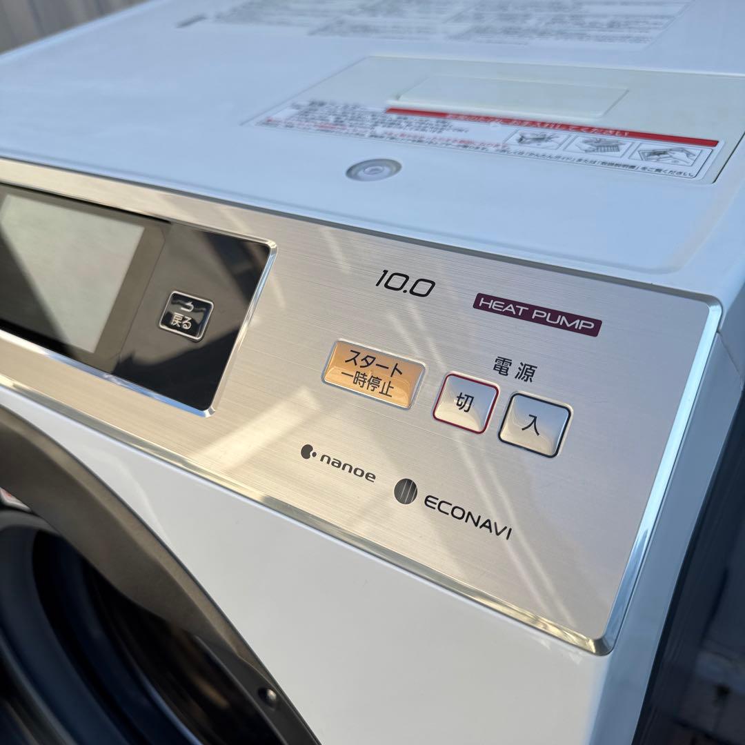 送料込 Panasonic ドラム式洗濯乾燥機10kg/6kg インテリアドラム