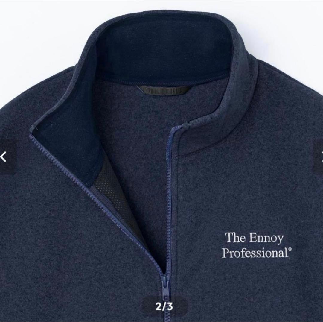 トップス ENNOY PROFESSIONAL FLEECE JACKET (NAVY)