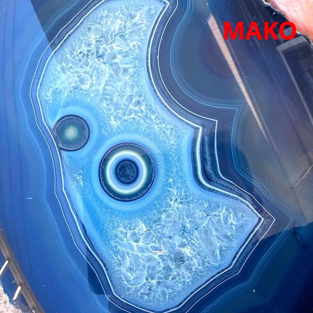 M1821☆ブルー瑪瑙原石5.0Kg☆天然石　原石☆N51010