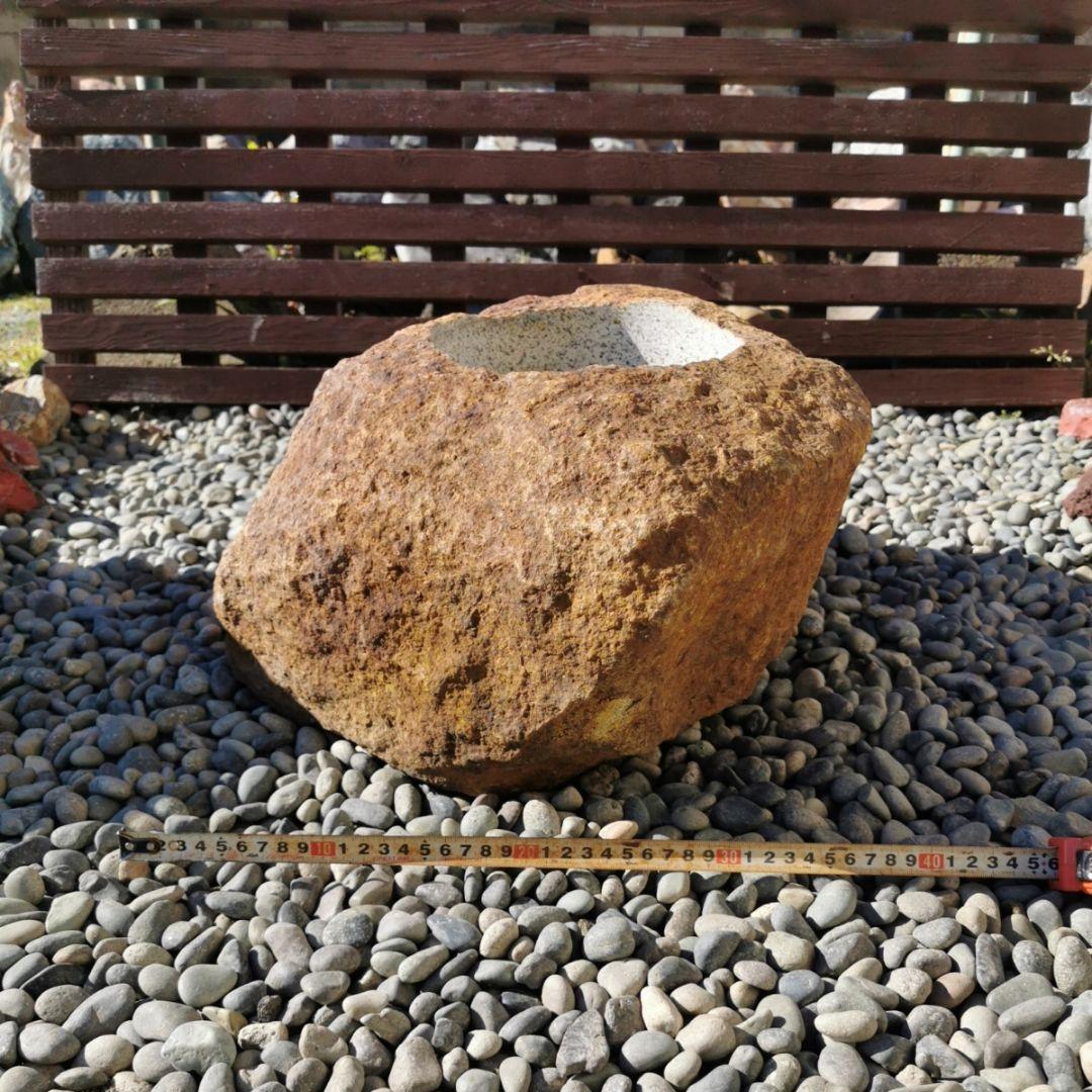 鞍馬石　蹲　48.6キロ　庭石　鑑賞石　石　庭　坪庭　砂利　和