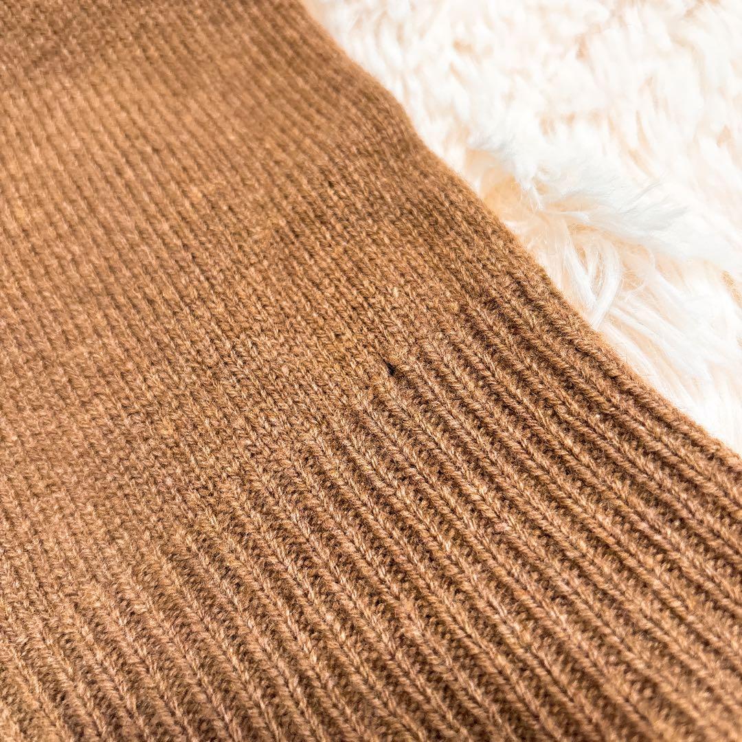 PEARLY GATES カシミヤ混 ブラウン セーター ゴルフ ニット 羊毛