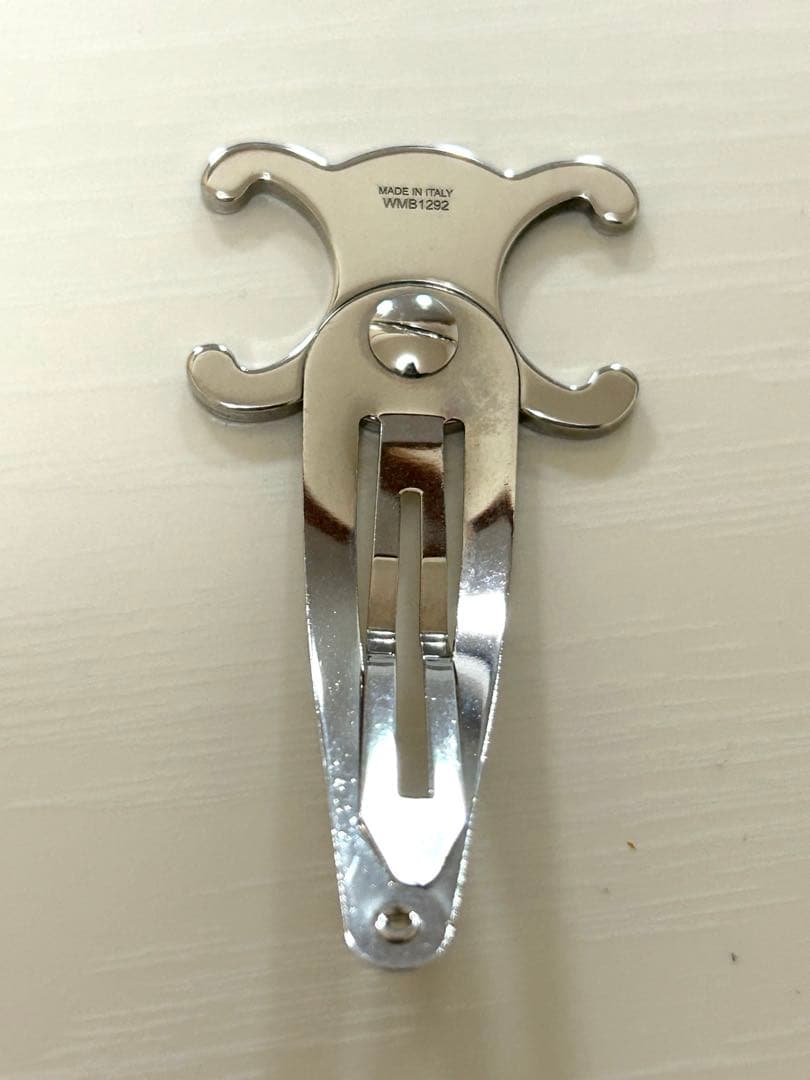 CELINE セリーヌ トリオンフ スナップ クリップ シルバー2個セット