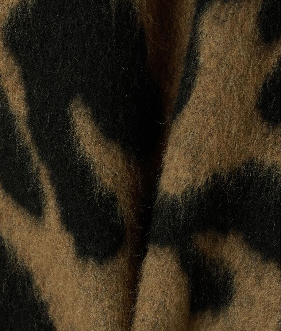 THIRD レオパードショートコート