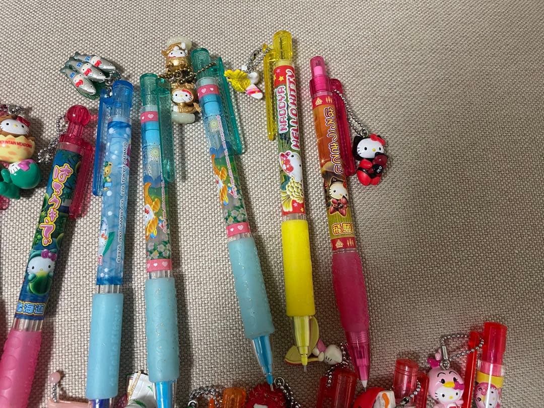 【レア】ご当地キティ　シャープペン　22本セット　チャーム　マスコット