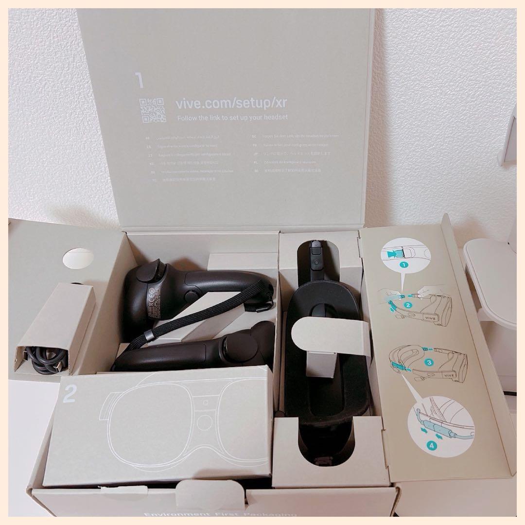 VR VIVE XR Elite本体とANKERのケーブルとスタンドのセット