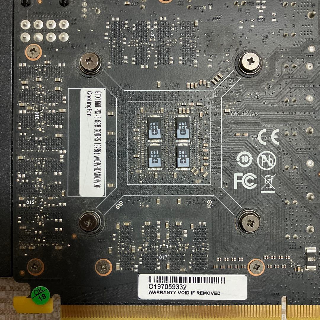 グラフィックボード・グラボ・ビデオカード GeForce GTX1660 6GB DDR5 192bit