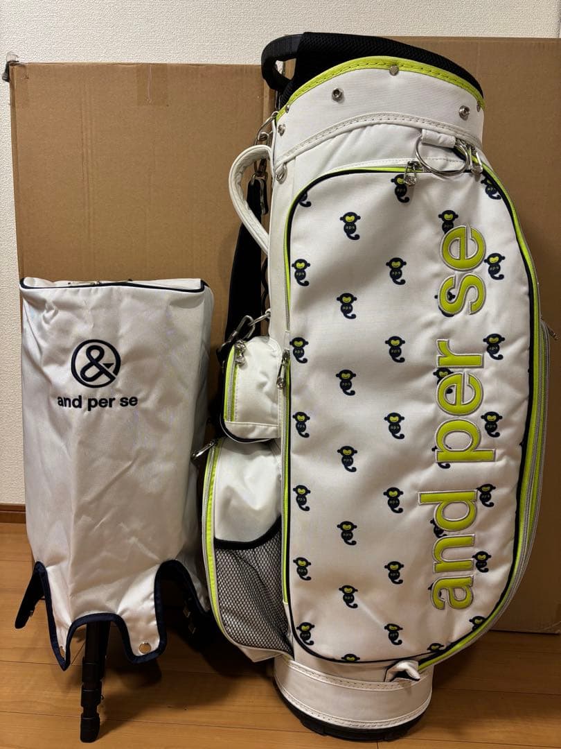 美品 and per se アンパスィ キャディバッグ 9型