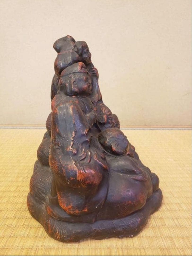 七福神の陶器置物　高さ20 センチ No.111