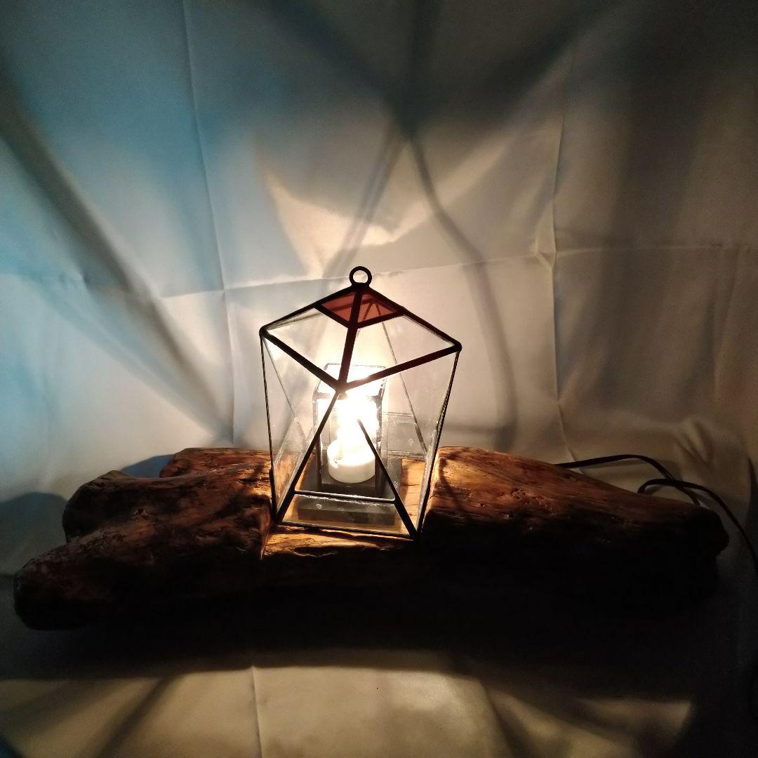 流木ガーデンライト　ハンドメイド　防水仕様