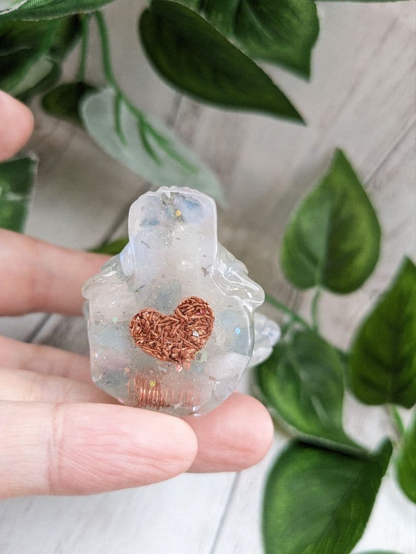 【yucco89】エンジェルオーラクォーツのたこちゃん形オルゴ☆他３点