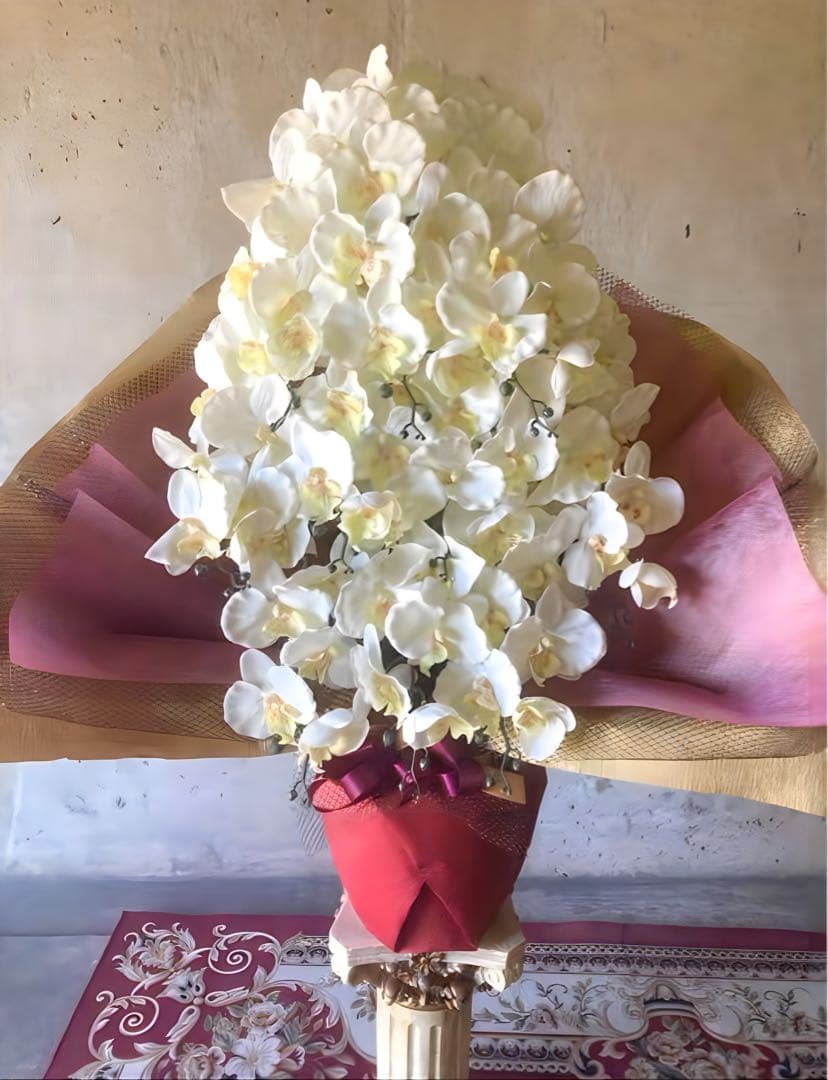 光触媒　人工観葉植物　ウォールグリーン　フェイクグリーン　胡蝶蘭１０本