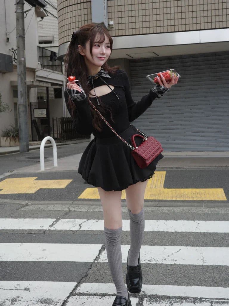 Darich ダーリッチ DRチャームチョコレートハンドバッグ 赤