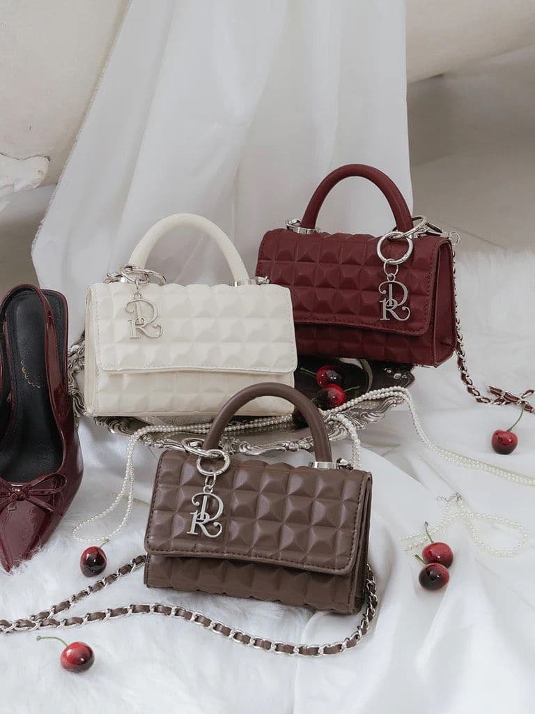 Darich ダーリッチ DRチャームチョコレートハンドバッグ 赤