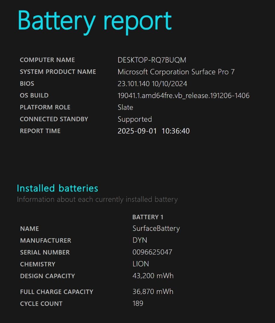 Microsoft Surface Pro 7 タッチパネル