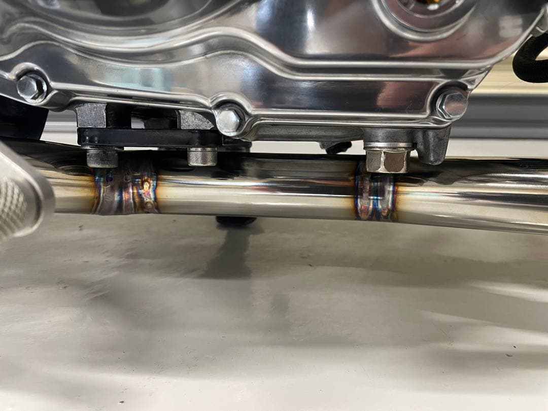 モンキー　ゴリラ　ワンオフマフラー　ステンレス　車高短用　バックステップ装着車用