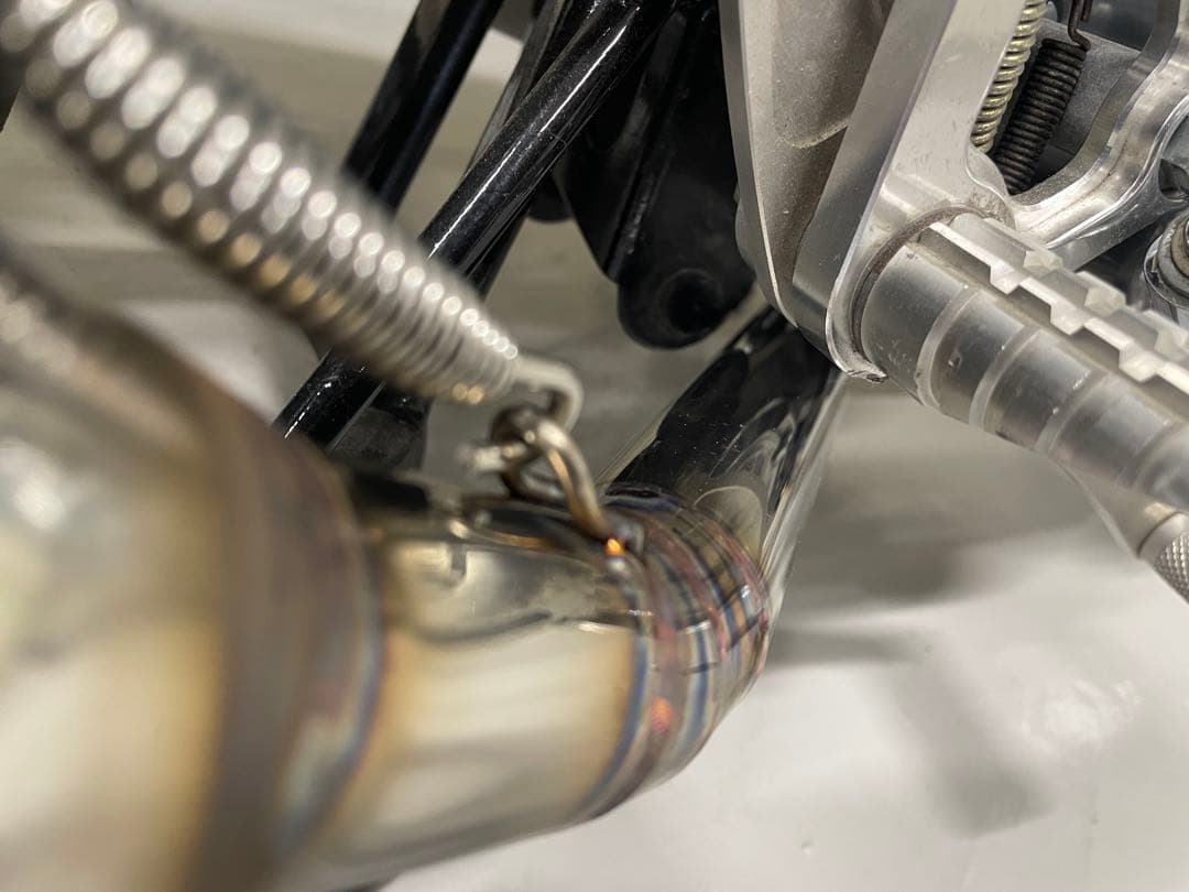 モンキー　ゴリラ　ワンオフマフラー　ステンレス　車高短用　バックステップ装着車用