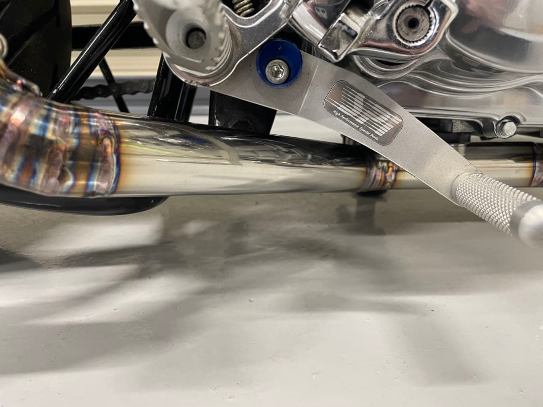 モンキー　ゴリラ　ワンオフマフラー　ステンレス　車高短用　バックステップ装着車用