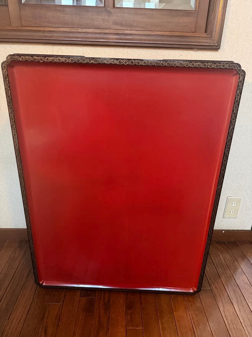 巨匠作品　豪華うるし塗？芸術美術　骨董　アンティーク　金？　うるし？座卓テーブル