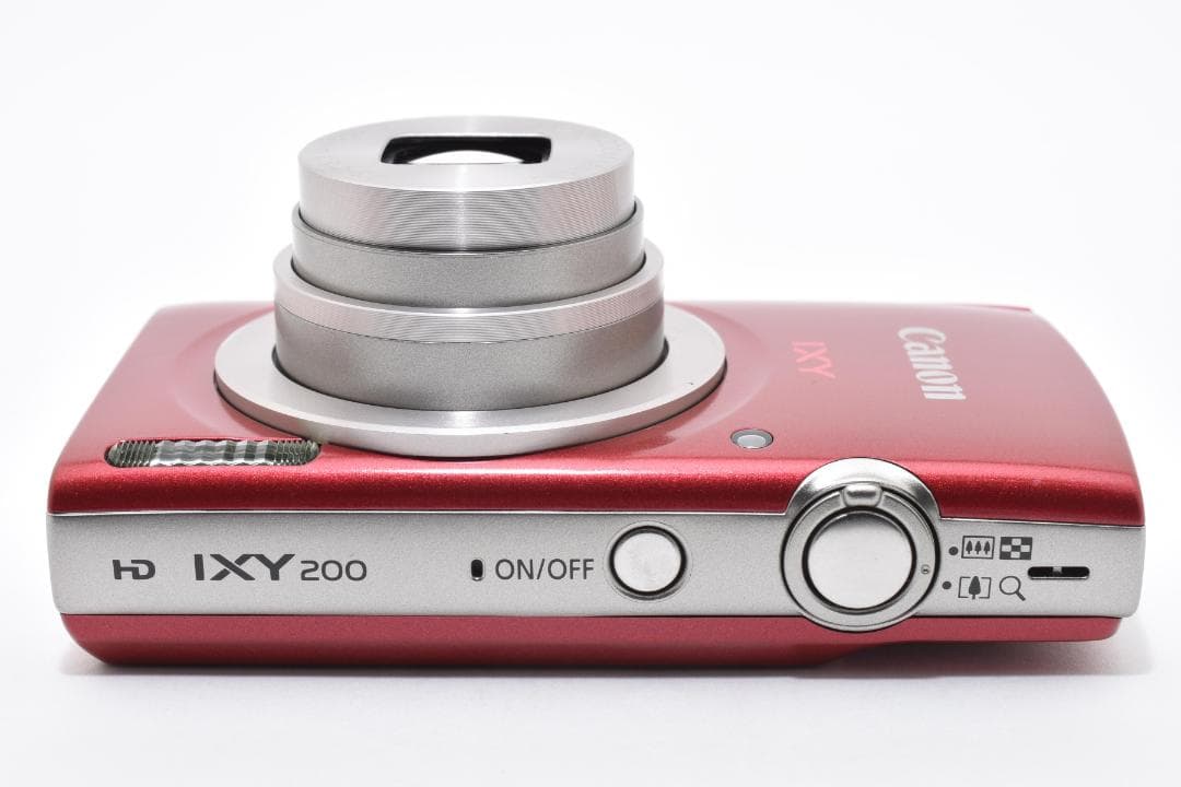 超美品 Canon IXY200 コンパクトデジタルカメラ レッド キヤノン