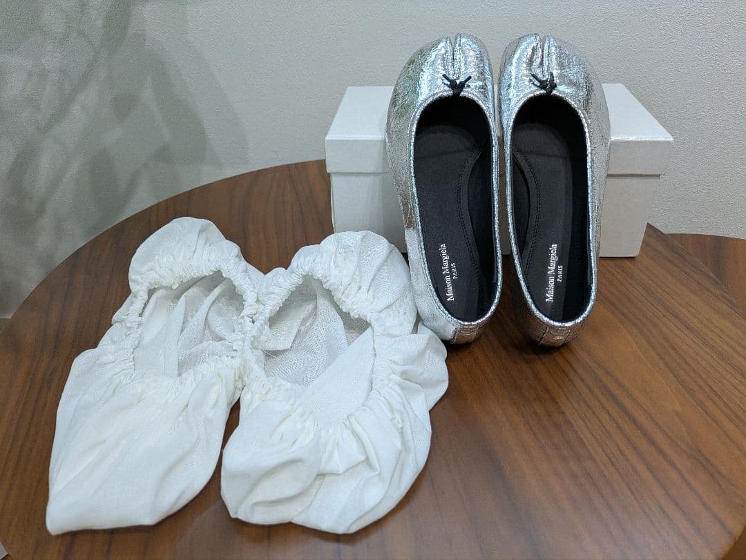 Maison Margiela ブロークンミラーシューズ シルバー 38