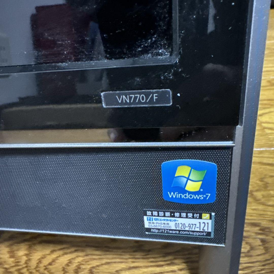 NEC VALUESTAR N デスクトップPC 一体型　　 本体 VN770
