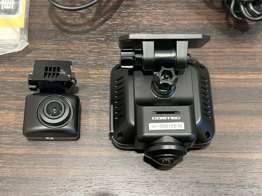 COMTEC ZDR037ドラレコ前後　360° 説明書　ステッカー　付中古