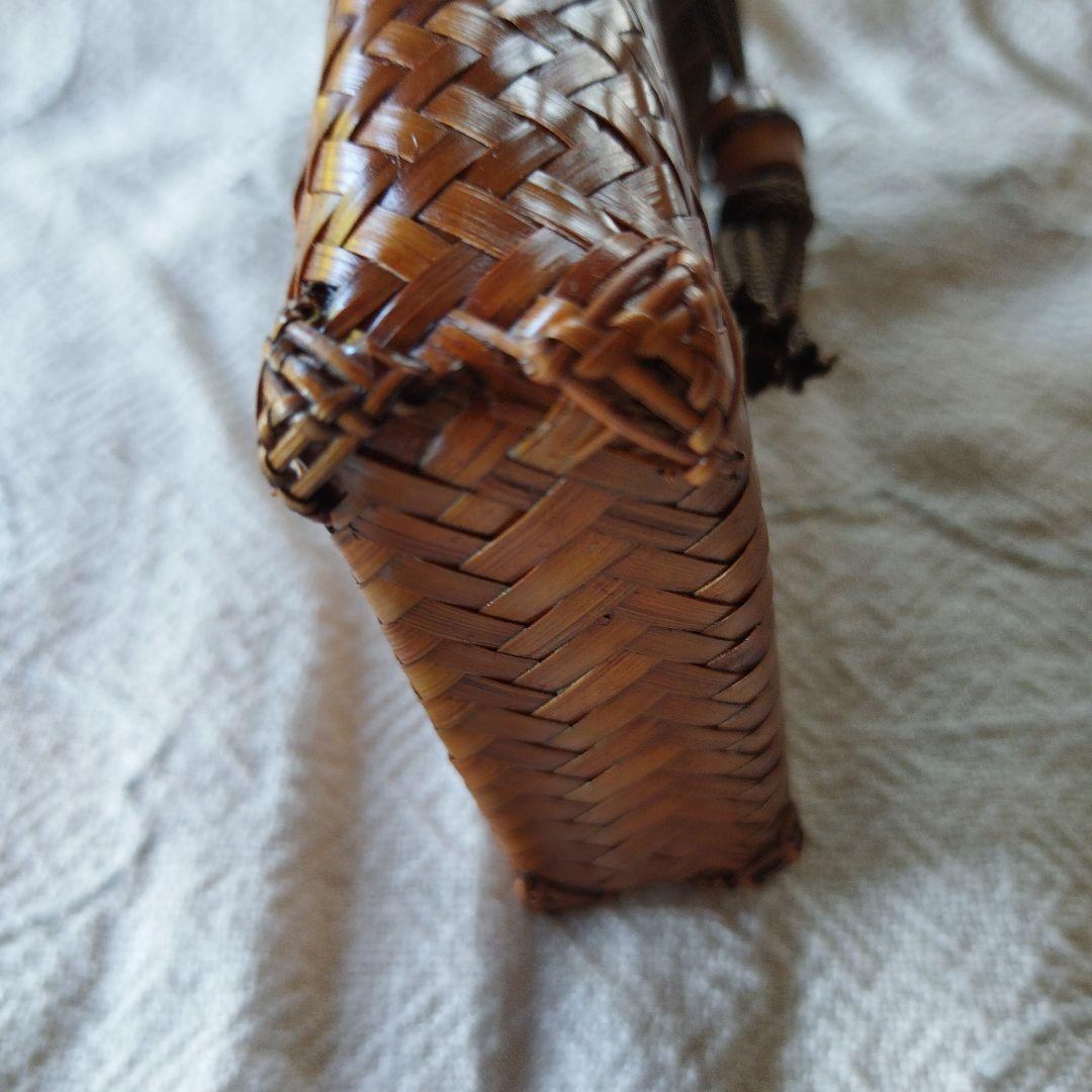 竹籠の小物入れ