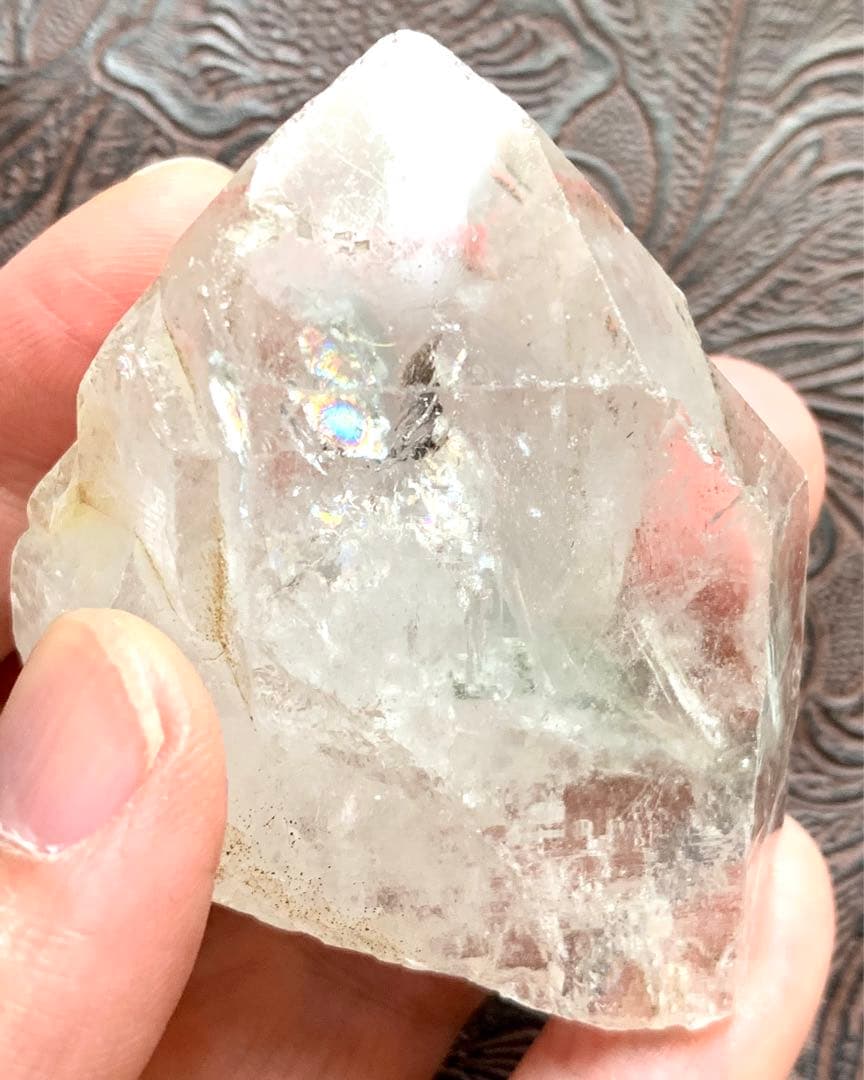 シン・ザギマウンテンクォーツ67/シングルポイント/透明感/虹入り
