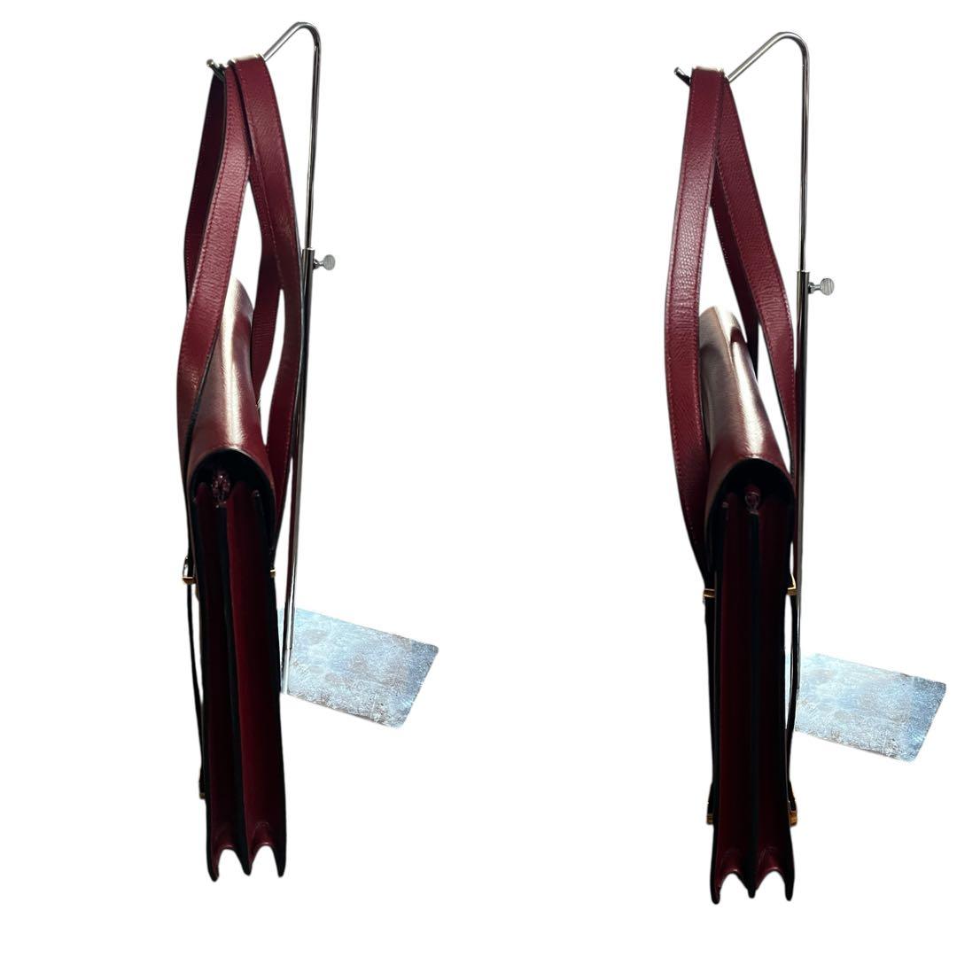 希少 美品級✨モラビト MORABITOビジネスバッグ 鍵付きバーガンディレザー