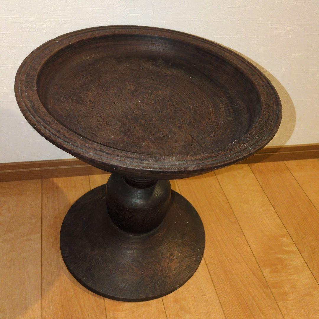 アンティーク木製コンポート皿 ウッドコンポート