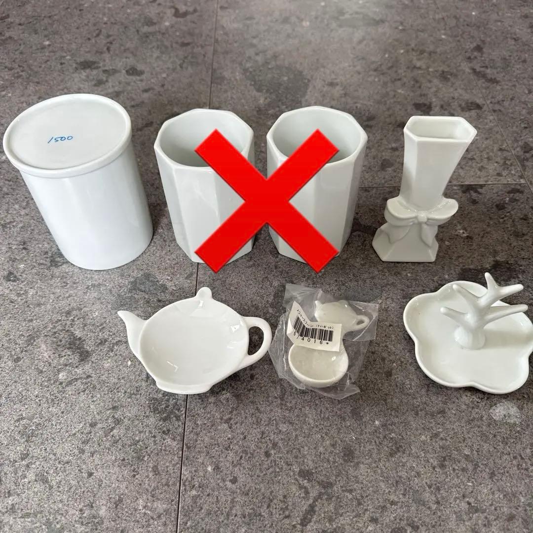 ポーセラーツ白磁19点