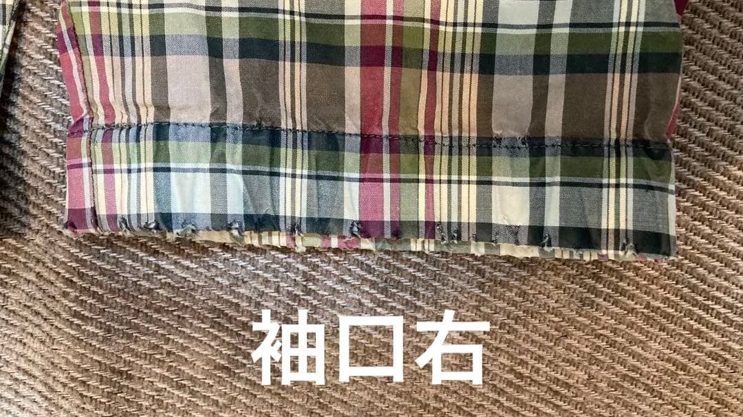 90s 白タグエディーバウアーチェックコットンアノラックパーカー