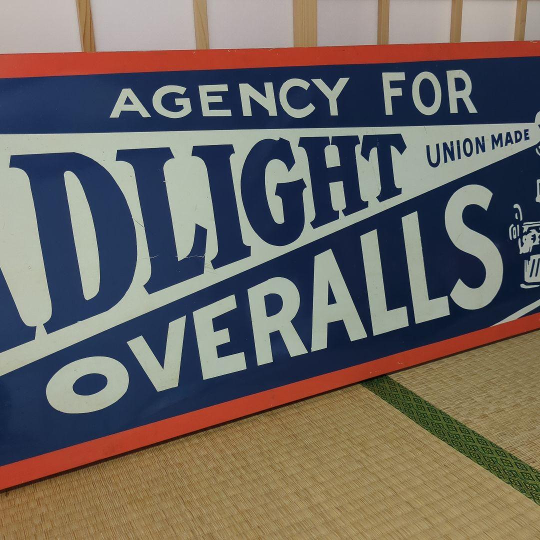 ヘッドライト大型ホーロー看板　50年代復刻レプリカ?　ビンテージ　ブリキ